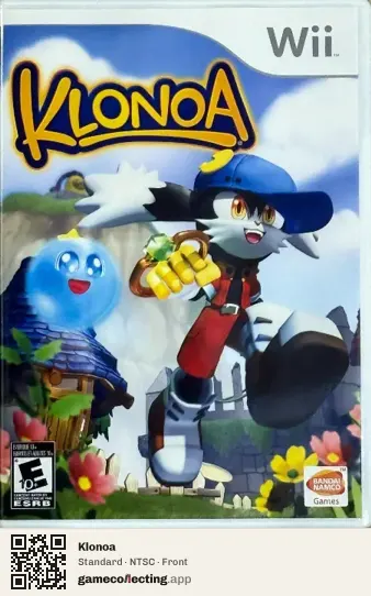 Klonoa Nintendo Wii, NTSC box front