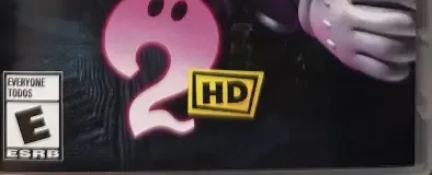 Luigi's Mansion 2 HD, the ESRB box on its front