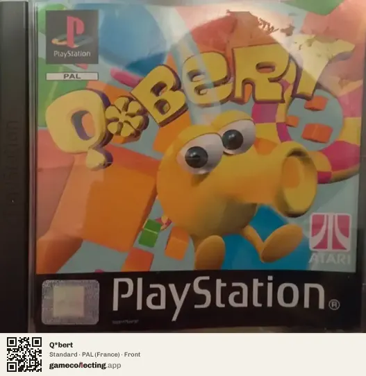 Q*bert PlayStation, France box front