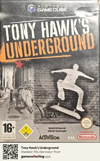 Tony Hawk's Underground Nintendo GameCube, Germany box front