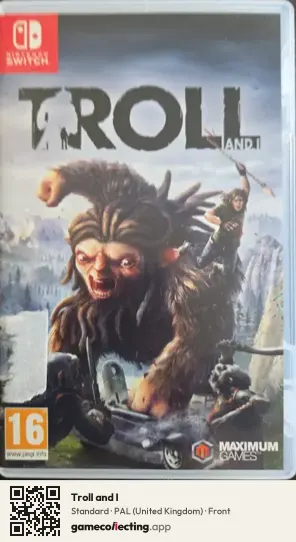 Troll and I Nintendo Switch, United Kingdom box front