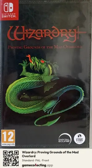 Wizardry: Proving Grounds of the Mad Overlord Nintendo Switch, PAL box front