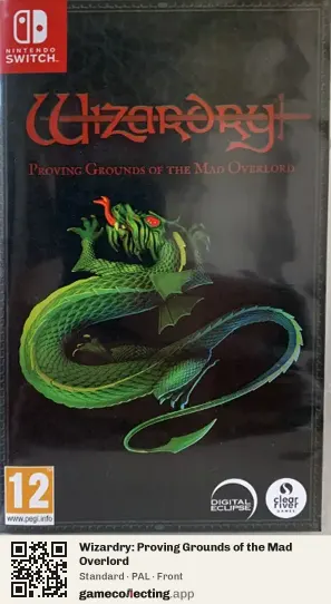 Wizardry: Proving Grounds of the Mad Overlord Nintendo Switch, PAL box front