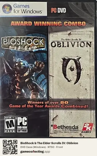 BioShock & The Elder Scrolls IV: Oblivion Computer, NTSC box front