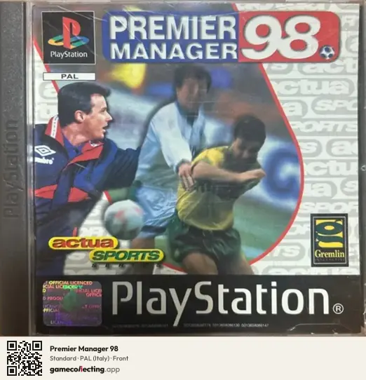Premier Manager 98 PlayStation, Italy box front