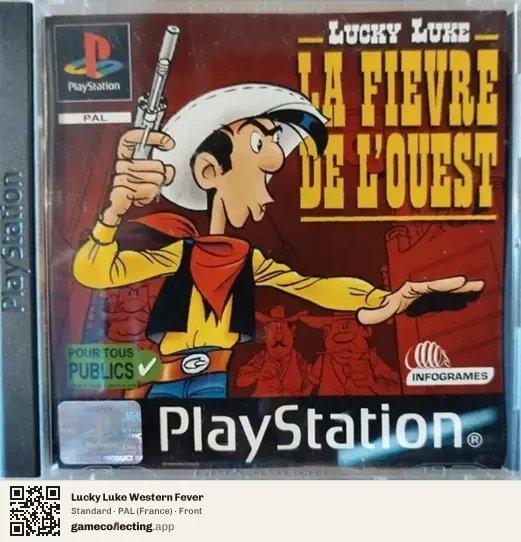 Lucky Luke Western Fever PlayStation, France box front