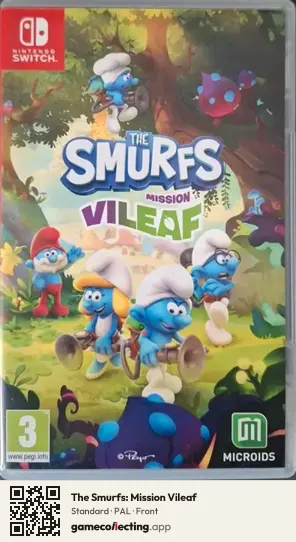 The Smurfs: Mission Vileaf Nintendo Switch, PAL box front