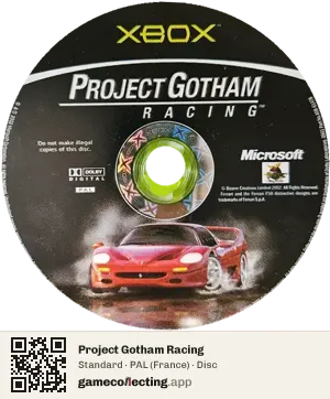 Project Gotham Racing Xbox, PAL disc