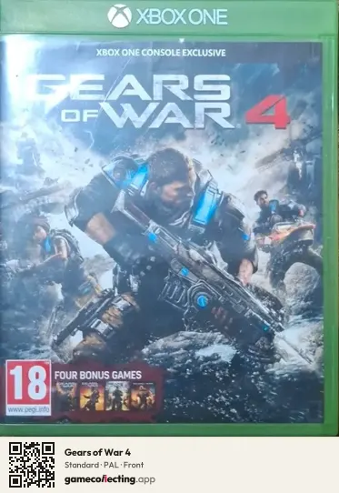 Gears of War 4 Xbox One, PAL box front