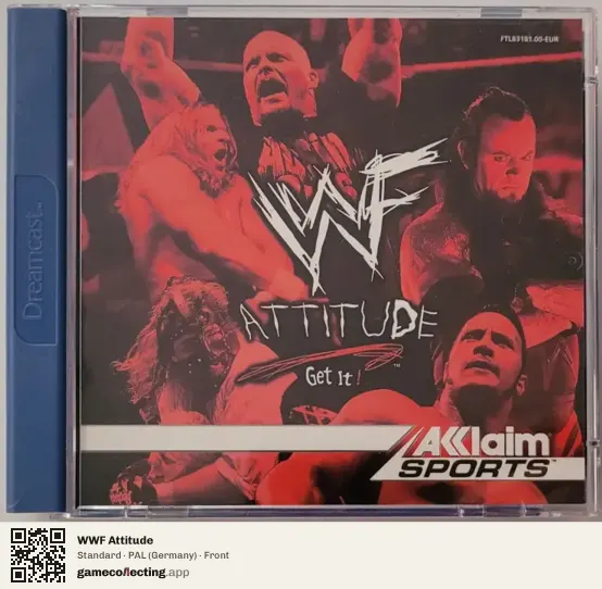 WWF Attitude Sega Dreamcast, Germany box front
