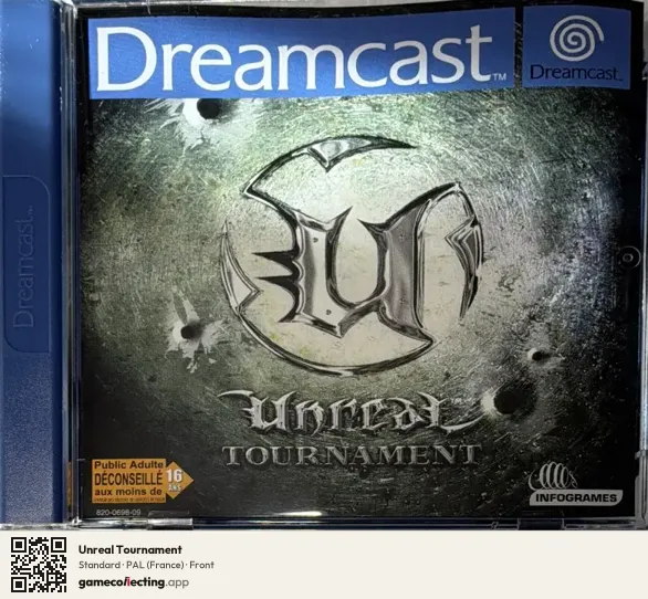Unreal Tournament Sega Dreamcast, France box front