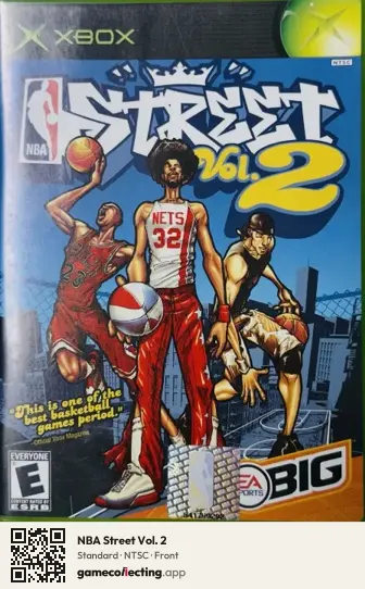 NBA Street Vol. 2 Xbox, NTSC box front