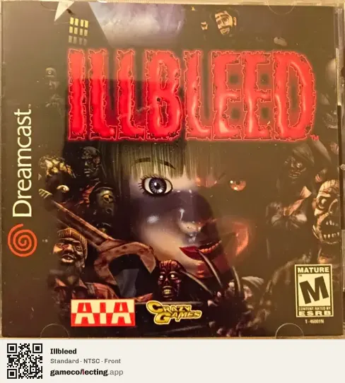 Illbleed Sega Dreamcast, NTSC box front