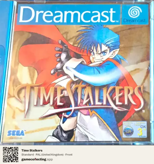 Time Stalkers Sega Dreamcast, United Kingdom box front