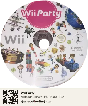 Wii Party Nintendo Wii, PAL disc