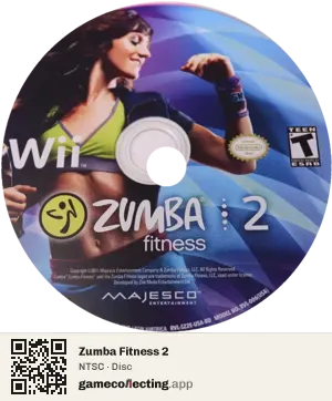 Zumba Fitness 2 Nintendo Wii, NTSC disc