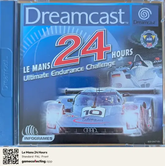 Le Mans 24 Hours Sega Dreamcast, PAL box front