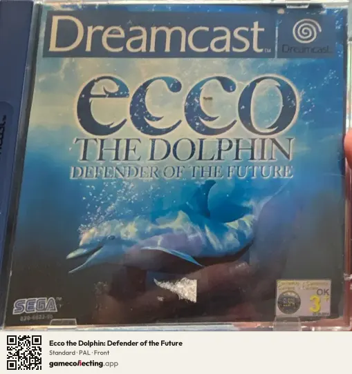 Ecco the Dolphin: Defender of the Future Sega Dreamcast, PAL box front