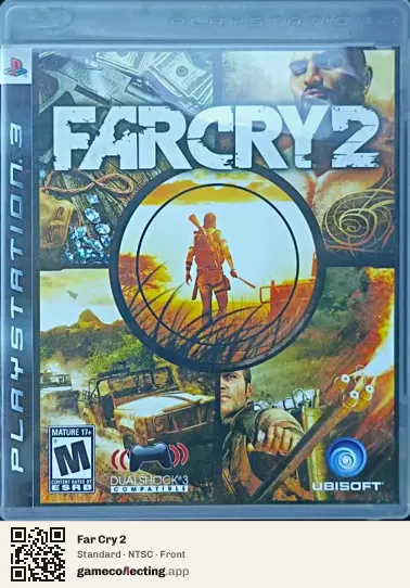 Far Cry 2 PlayStation 3, NTSC box front
