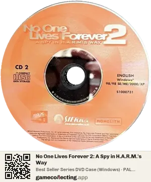 No One Lives Forever 2: A Spy in H.A.R.M.'s Way Computer, PAL disc