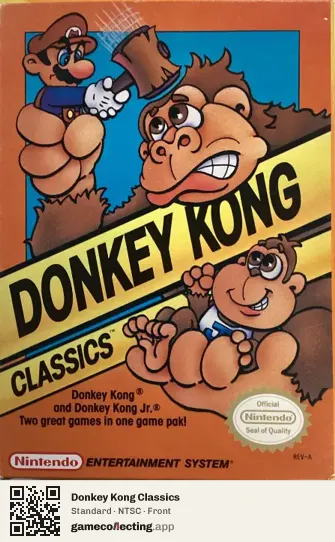 Donkey Kong Classics Nintendo Entertainment System, NTSC box front