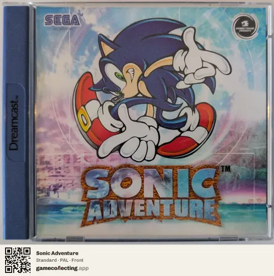 Sonic Adventure Sega Dreamcast, PAL box front