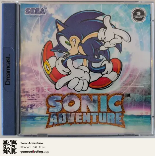 Sonic Adventure Sega Dreamcast, PAL box front