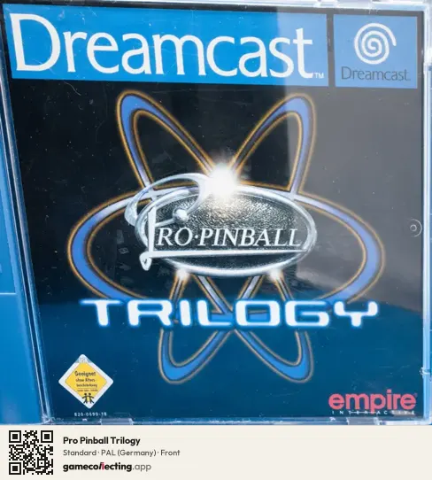 Pro Pinball Trilogy Sega Dreamcast, Germany box front