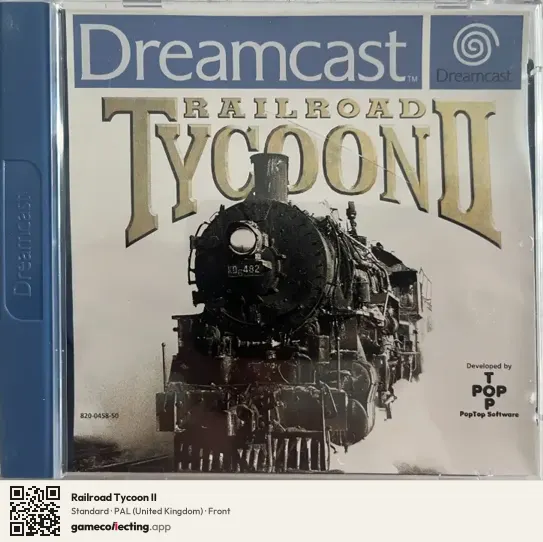 Railroad Tycoon II Sega Dreamcast, United Kingdom box front