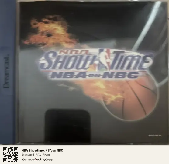 NBA Showtime: NBA on NBC Sega Dreamcast, PAL box front