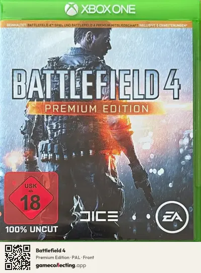 Battlefield 4 Xbox One, PAL box front