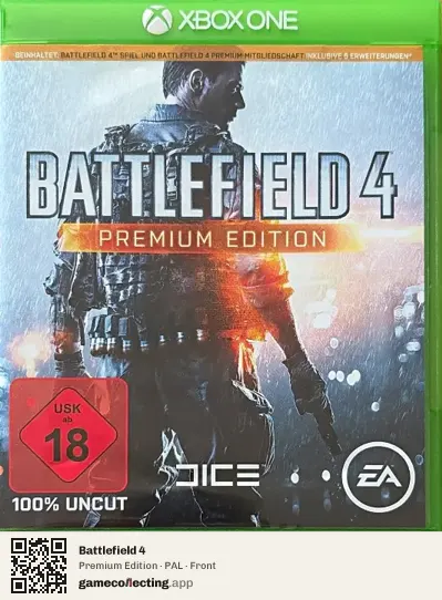Battlefield 4 Xbox One, PAL box front