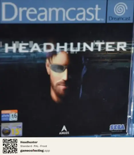 Headhunter Sega Dreamcast, PAL box front