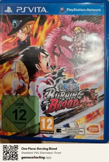 One Piece: Burning Blood PlayStation Vita, Germany box front