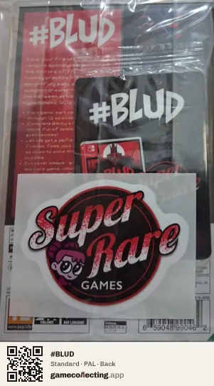 #BLUD Nintendo Switch, PAL box back