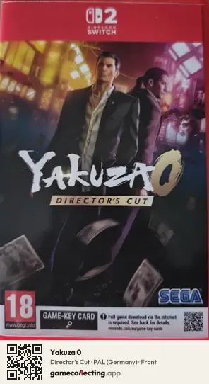 Yakuza 0 Nintendo Switch 2, Germany box front