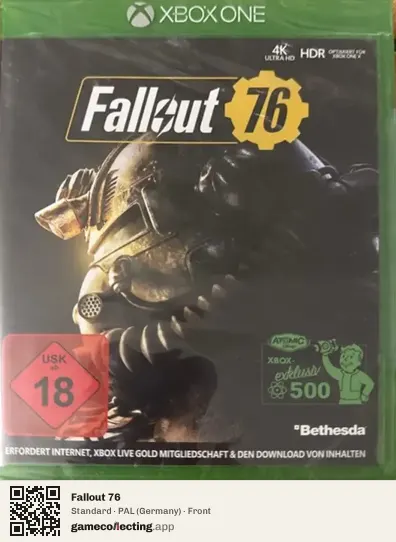 Fallout 76 Xbox One, Germany box front