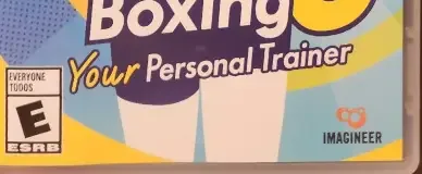 Fitness Boxing 3: Your Personal Trainer, the ESRB box on its front