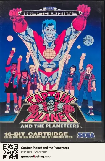 Captain Planet and the Planeteers Sega Mega Drive / Genesis, PAL box front