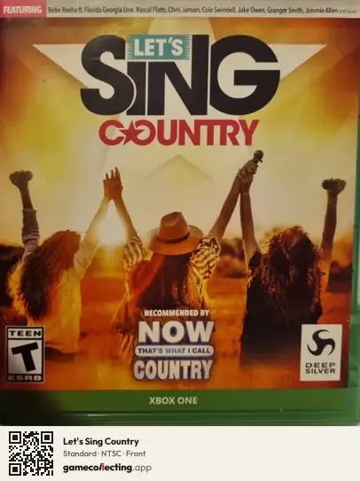 Let's Sing Country Xbox One, NTSC box front