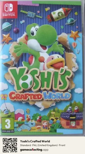 Yoshi's Crafted World Nintendo Switch, United Kingdom box front