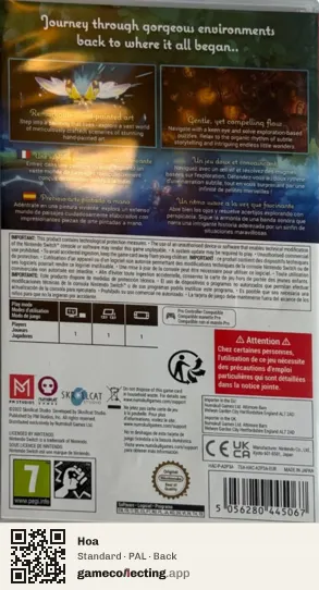 Hoa Nintendo Switch, PAL box back