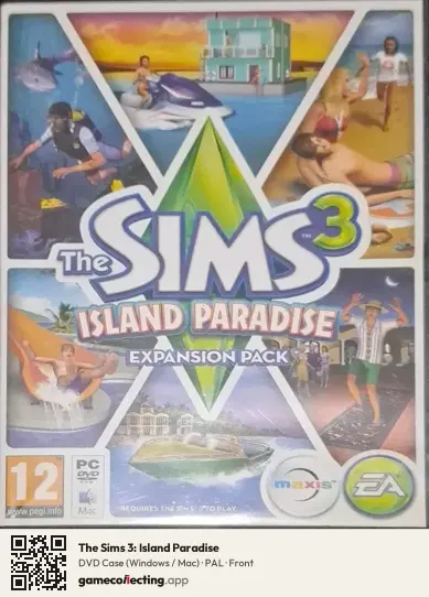 The Sims 3: Island Paradise Computer, PAL box front