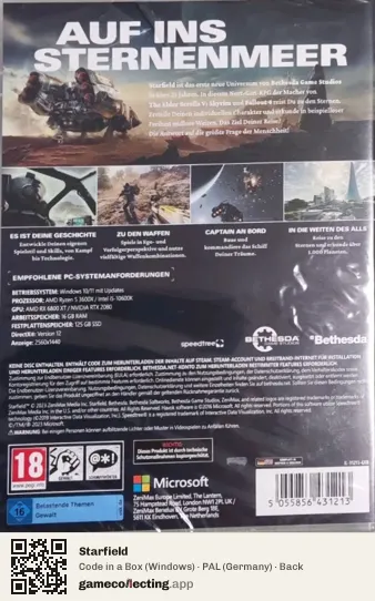 Starfield Computer, Germany box back