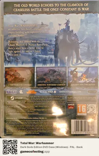Total War: Warhammer Computer, PAL box back