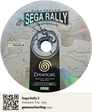 Sega Rally 2 Sega Dreamcast, PAL disc