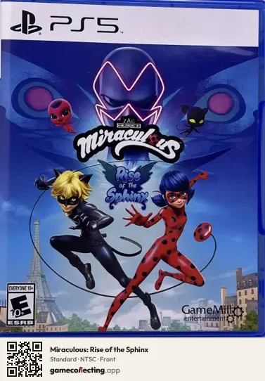Miraculous: Rise of the Sphinx PlayStation 5, NTSC box front