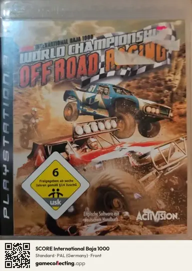 SCORE International Baja 1000 PlayStation 3, Germany box front