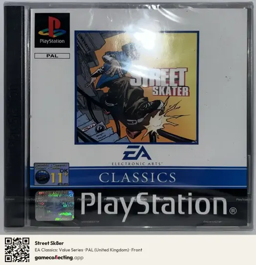 Street Sk8er PlayStation, United Kingdom box front
