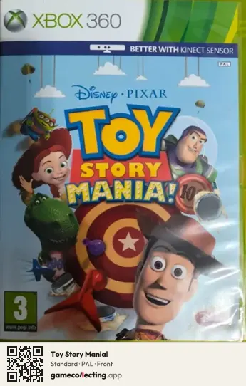 Toy Story Mania! Xbox 360, PAL box front